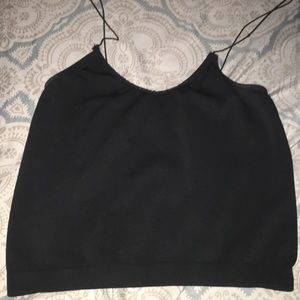 Black crop top